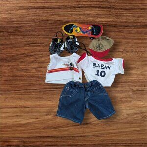 Build-A-Bear Workshop Skateboarder‎ Outfit Set W/ Shoes & Hat